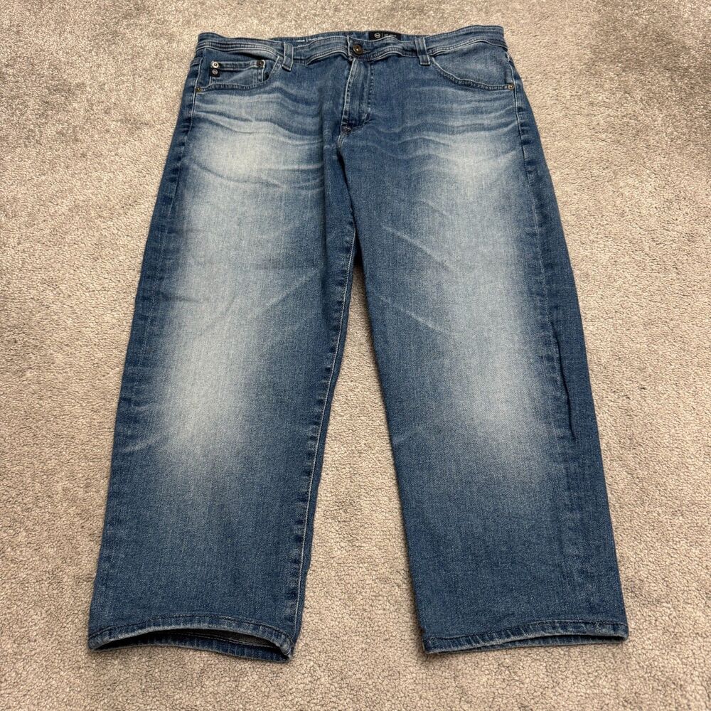 AG Adriano Goldschmied The Graduate Tailored Leg Denim Jeans Men 38x24 Blue Slim
